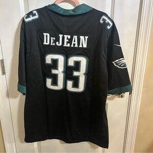 Unisex NFL Black and Green On-Field DeJean Jersey